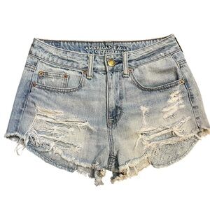 American Eagle Hi-Rise Festival Jean Shorts